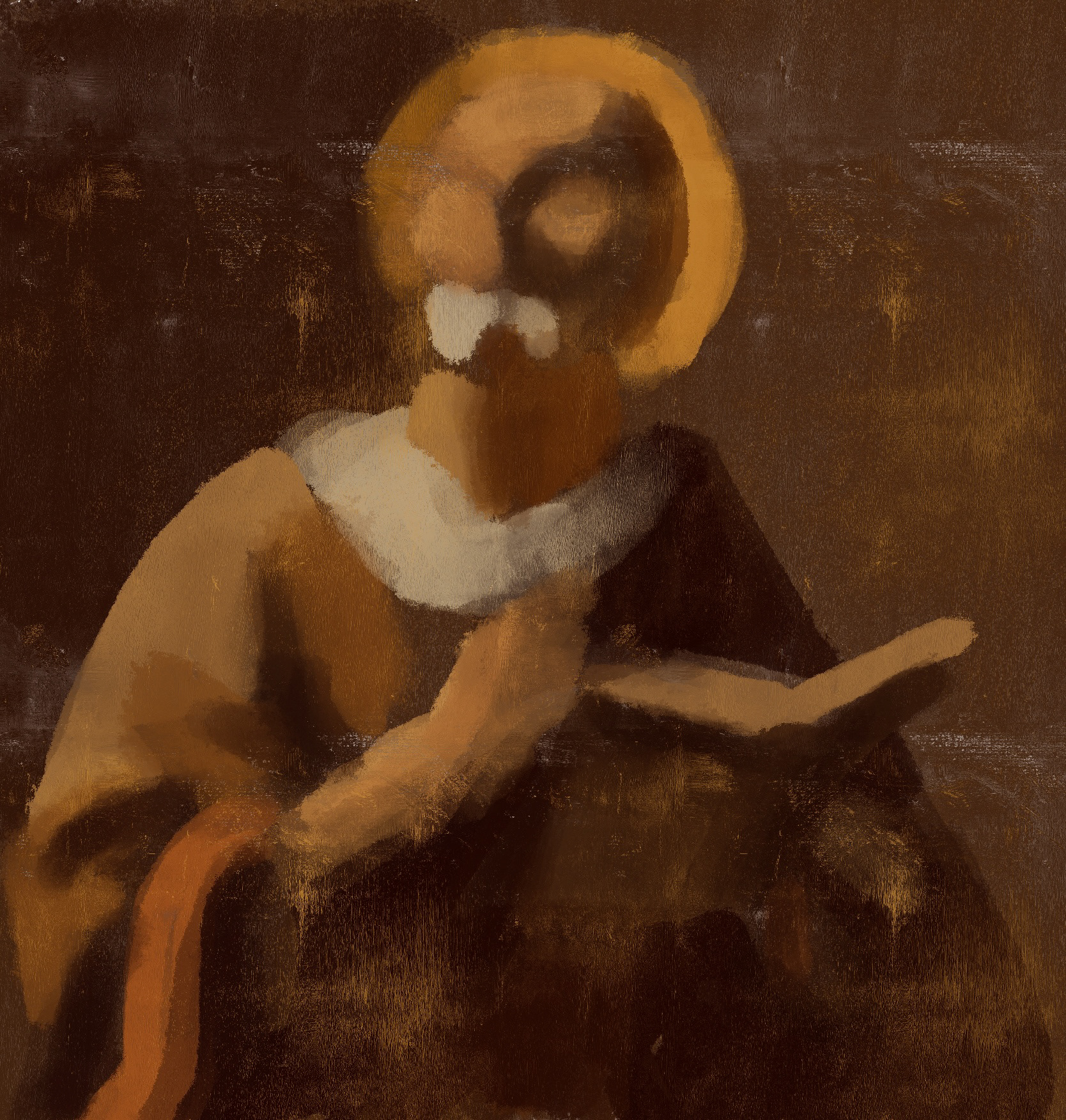 Painings found in the first room of the museum, inspired by the Baroque period